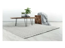 Meublorama Alfombra De Salón|Alfombra Infantil^Alfombra 230x160cm, diseño H008Y color plata - Confort y elegancia para su interior. Gris