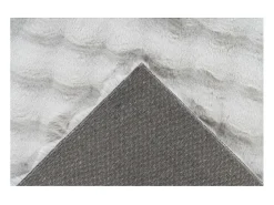 Meublorama Alfombra De Salón|Alfombra Infantil^Alfombra 150x80cm, diseño H008Y en color plata - Confort y elegancia para su interior Gris