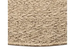 Discount Alfombra ZIZUR apariencia de yute interior y exterior 120 cm ES81927 Marru00f3n