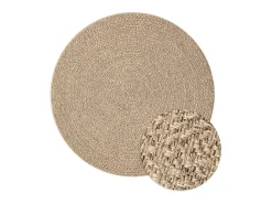 Discount Alfombra ZIZUR apariencia de yute interior y exterior 120 cm ES81927 Marru00f3n