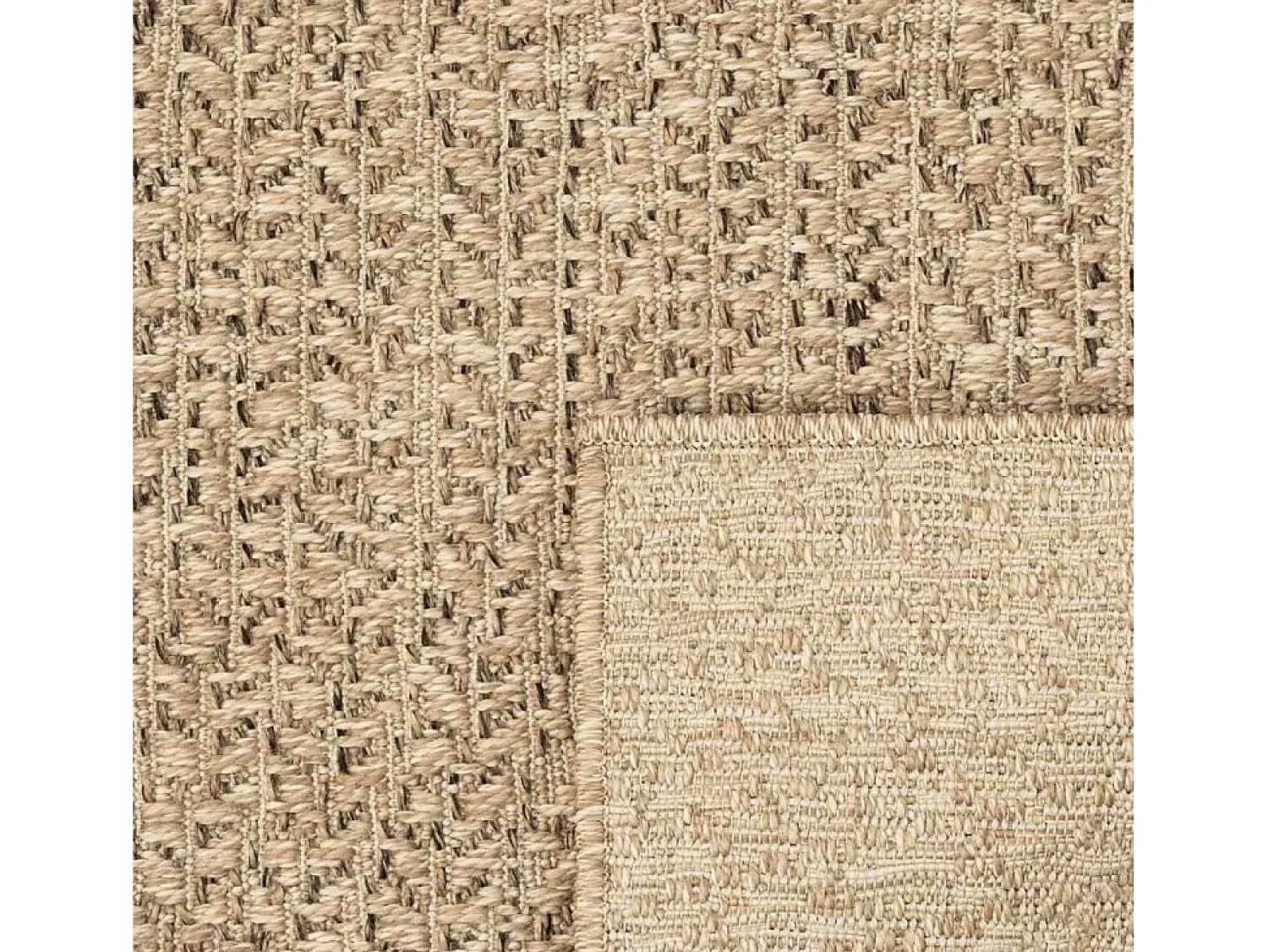 Online Clicnbuy Alfombra ZIZUR apariencia de yute interior exterior 240x340 cm Marru00f3n