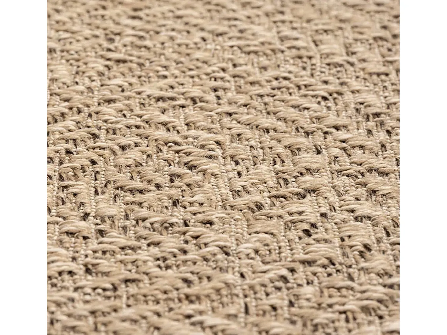 Online Clicnbuy Alfombra ZIZUR apariencia de yute interior exterior 240x340 cm Marru00f3n