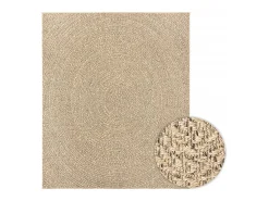 Online Clicnbuy Alfombra ZIZUR apariencia de yute interior exterior 240x340 cm Marru00f3n