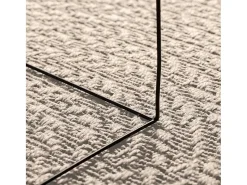 Hot Alfombra ZIZUR color crema 120x170 cm efecto yute interior y exterior Blanco