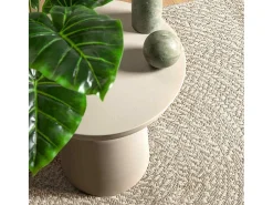 Hot Alfombra ZIZUR color crema 120x170 cm efecto yute interior y exterior Blanco