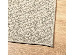 Hot Alfombra ZIZUR color crema 120x170 cm efecto yute interior y exterior Blanco