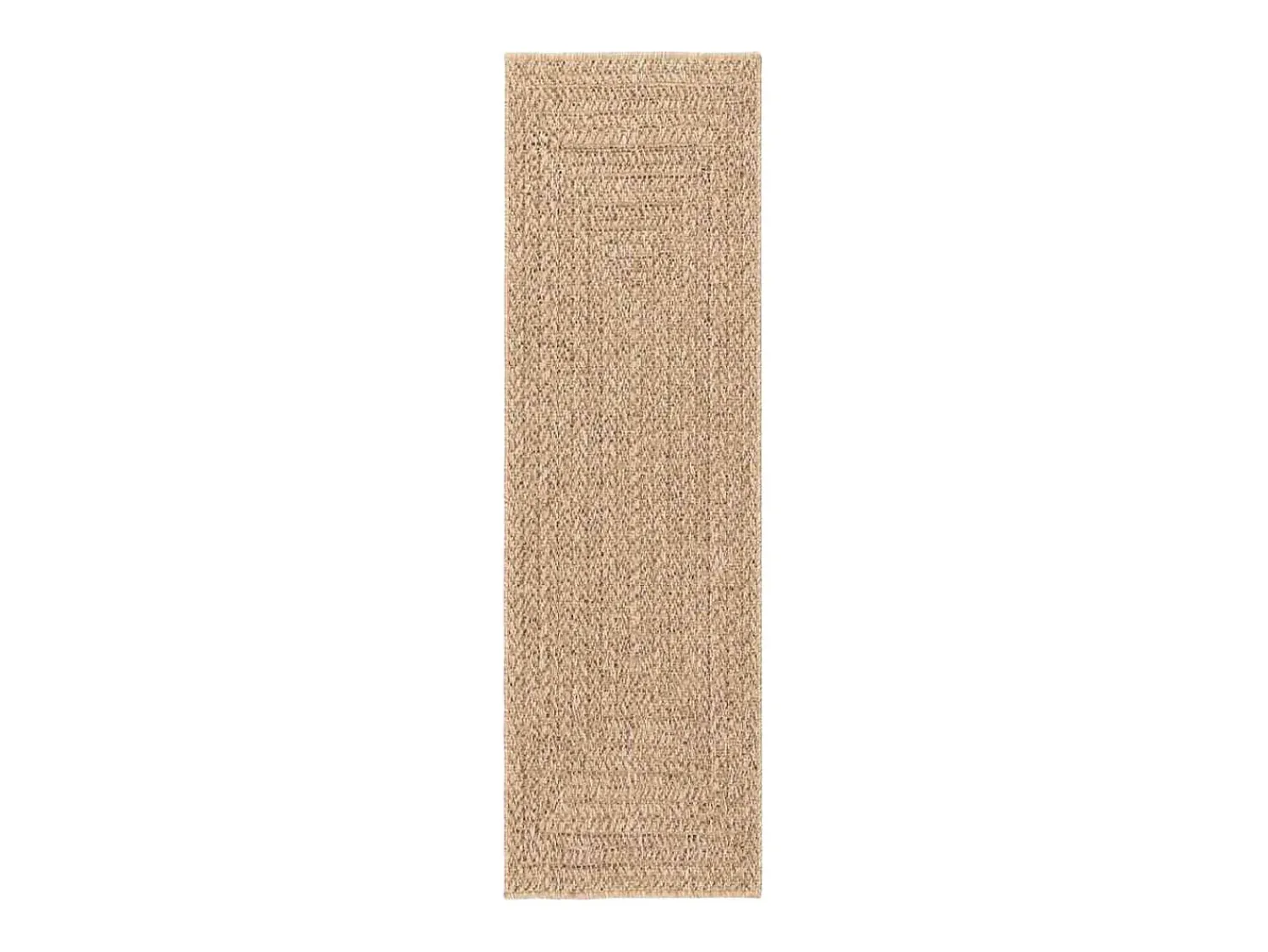 Best Alfombra ZIZUR 80x250 cm efecto yute para interior y exterior Marru00f3n
