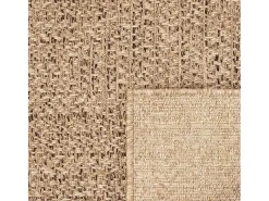 Sale Alfombra ZIZUR 60x110 cm efecto yute para interior y exterior Marru00f3n