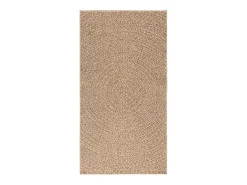 Outlet Alfombra ZIZUR 80x150 cm efecto yute para interior y exterior Marru00f3n
