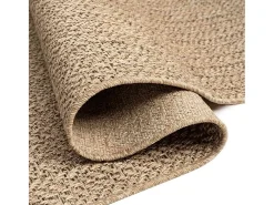 Outlet Alfombra ZIZUR 240x340 cm efecto yute para interior y exterior Marru00f3n
