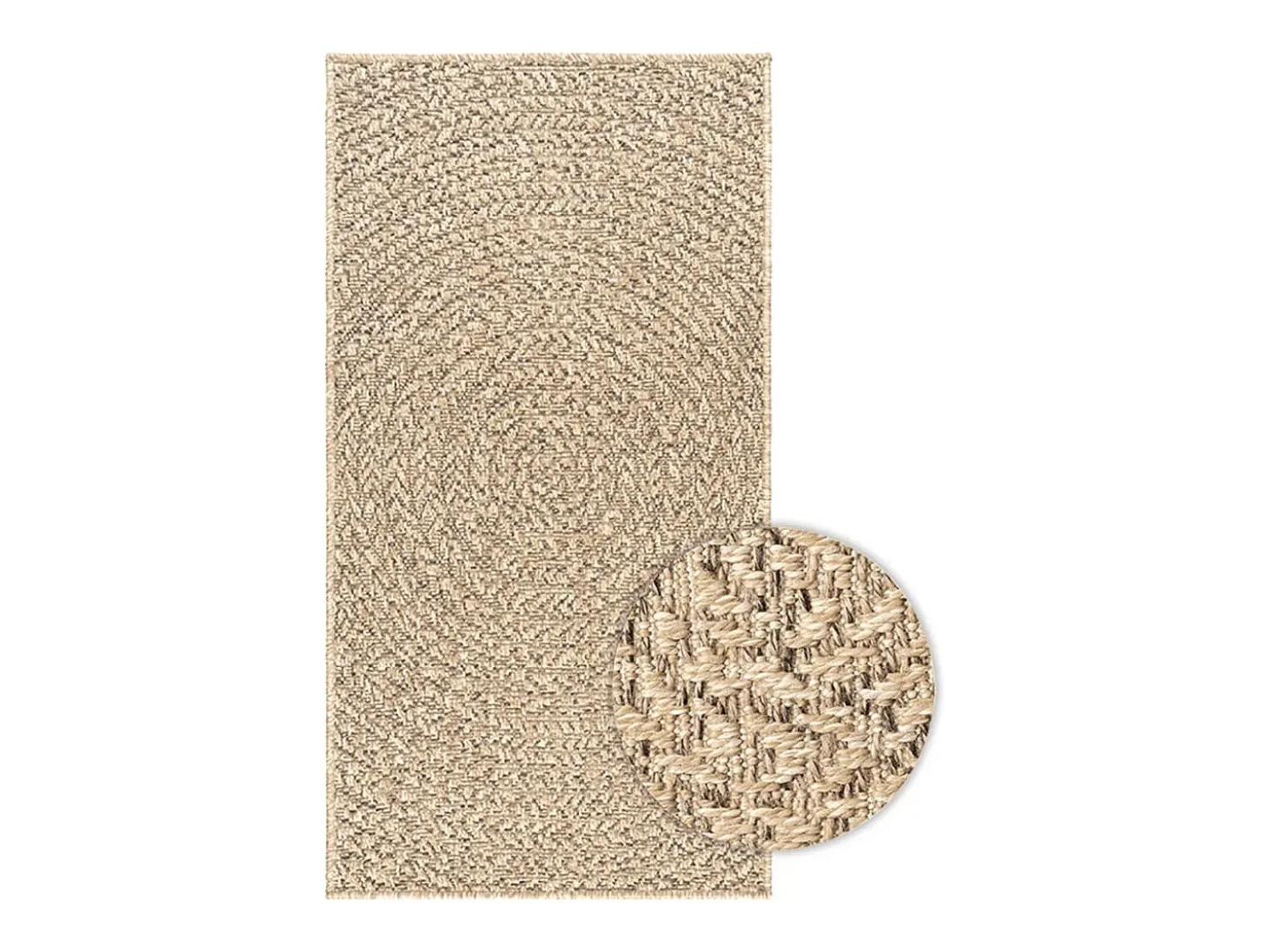 Alfombra ZIZUR 60x110 cm efecto yute para interior y exterior
