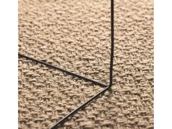 Best Alfombra ZIZUR 140x200 cm efecto yute para interior y exterior Marru00f3n