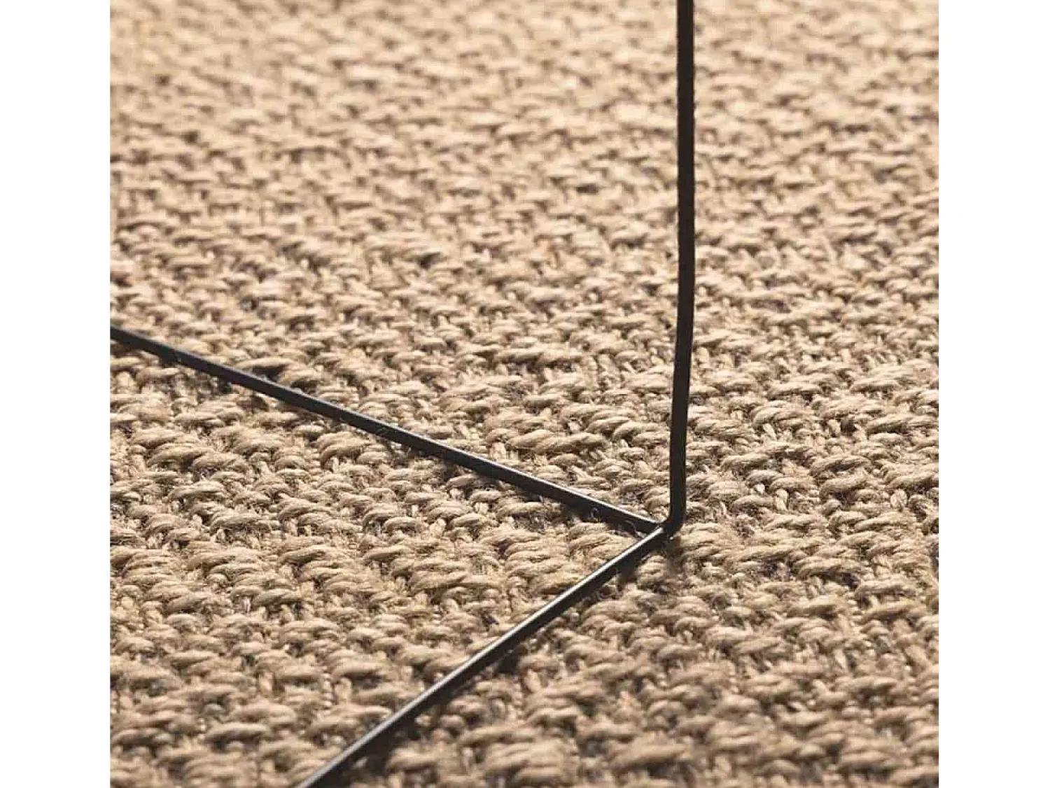 Best Alfombra ZIZUR 140x200 cm efecto yute para interior y exterior Marru00f3n