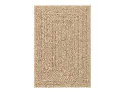 Best Alfombra ZIZUR 140x200 cm efecto yute para interior y exterior Marru00f3n