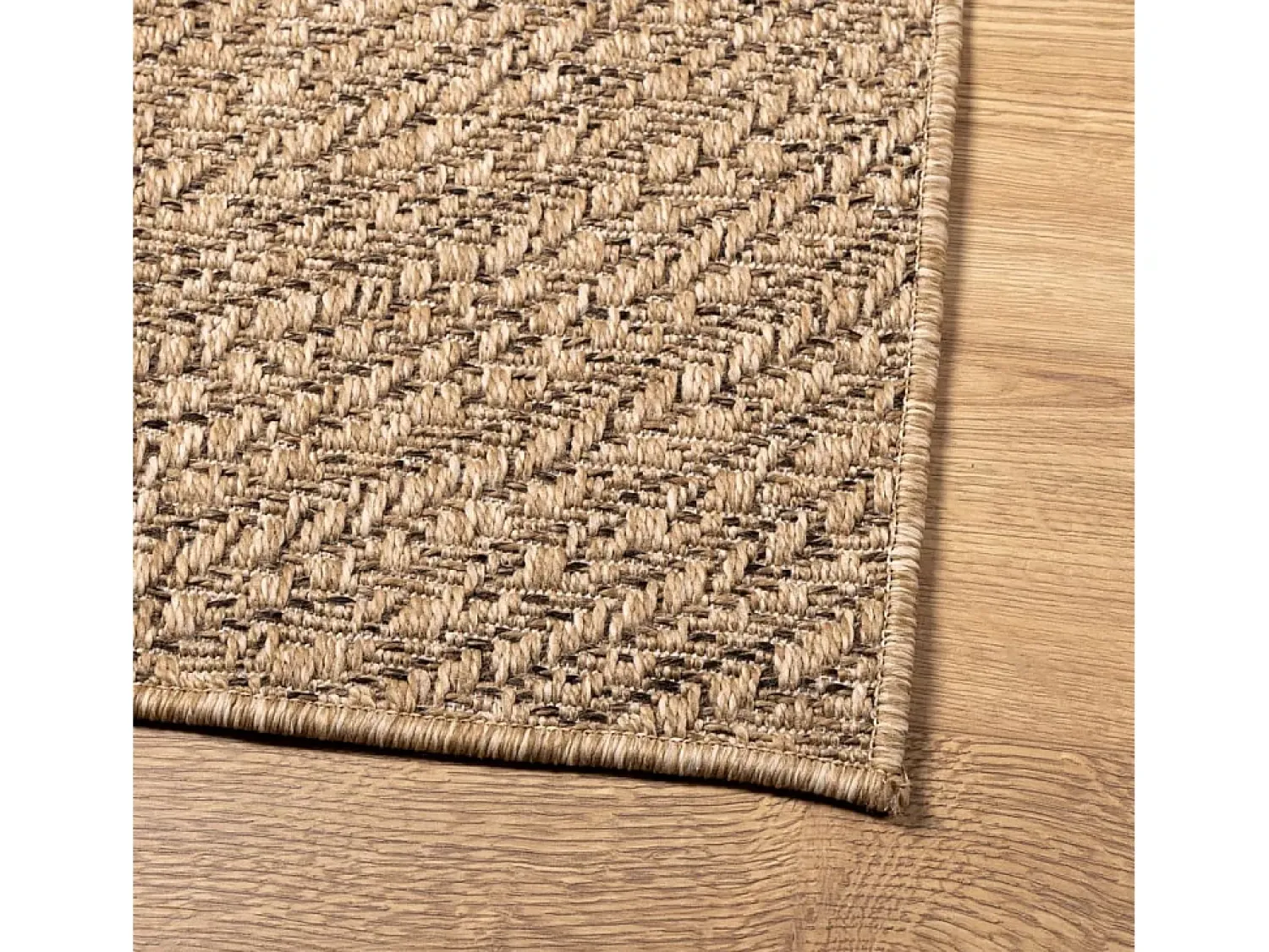 Online Alfombra ZIZUR 200x290 cm efecto yute para interior y exterior Marru00f3n