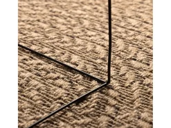 Online Alfombra ZIZUR 200x290 cm efecto yute para interior y exterior Marru00f3n