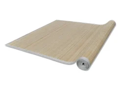 Alfombra De Cocina^Alfombras rectangulares Bambú natural 4 piezas 120x180 cm Beige