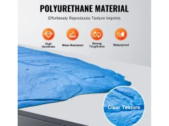 Alfombrilla de Tampón para Hormigón SucceBuy, 430 x 430 mm, Piel Texturizada de Poliuretano para Moldeado