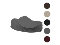 Alfombrilla para escalones MCW-G49 (juego de 15), media caña, gris