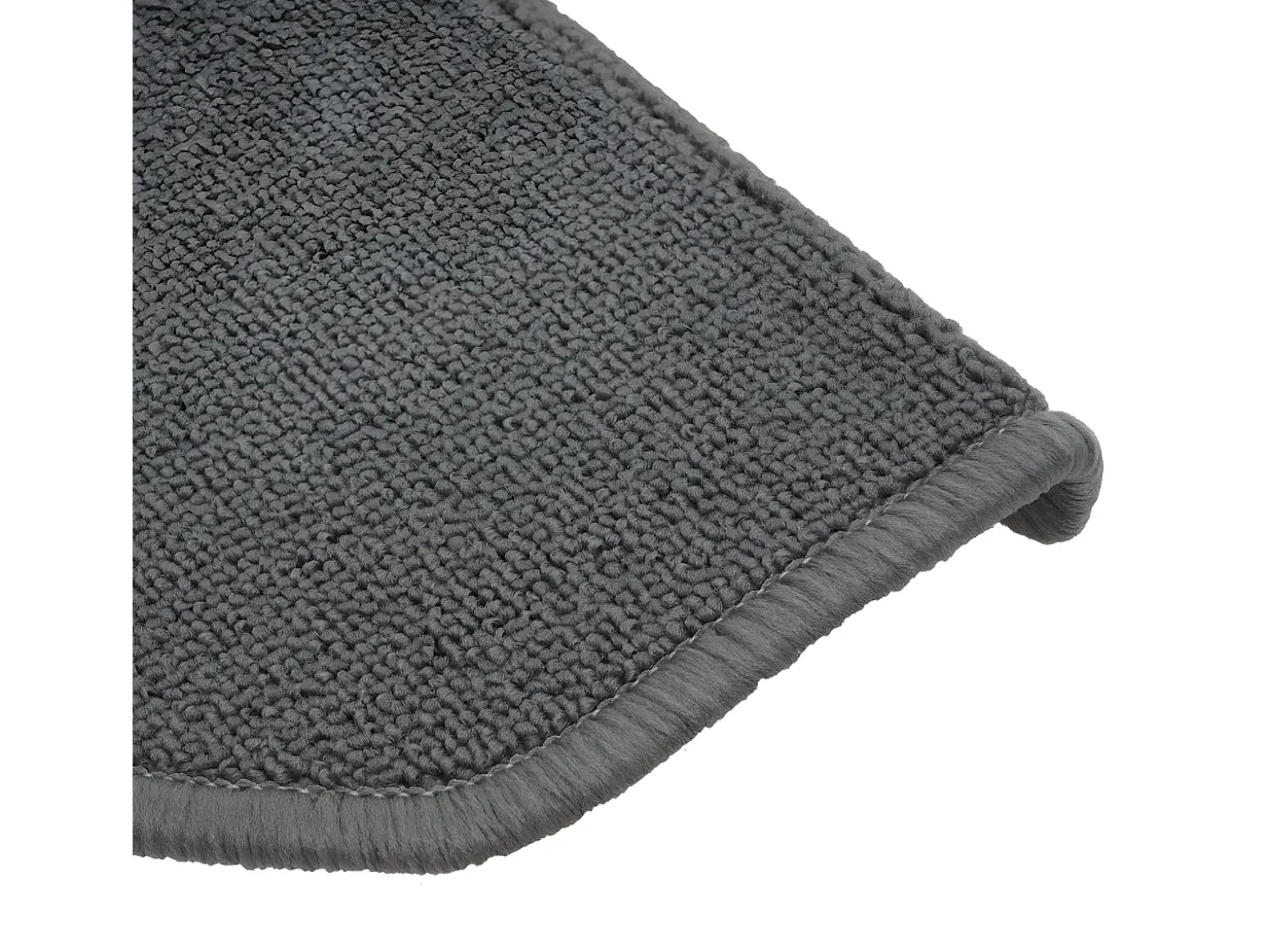 Alfombrilla para escalones MCW-G49 (juego de 15), media caña, gris