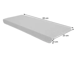 Alfombrilla para escalones MCW-G49 (juego de 15), rectangular, negro-antracita