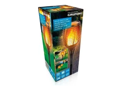 Antorcha solar Grundig 600mAh 30 LED negro Ø9x59 cm