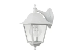 AKUNADECOR Iluminación Exterior^Aplique Spica En Aluminio Y Cristal, Ip 44, Blanco