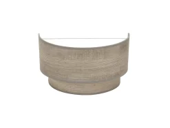 AKUNADECOR Aplique Para Pared^Aplique Con Detalle En Color Gris Modelo Doble Smile Madera Marru00f3n