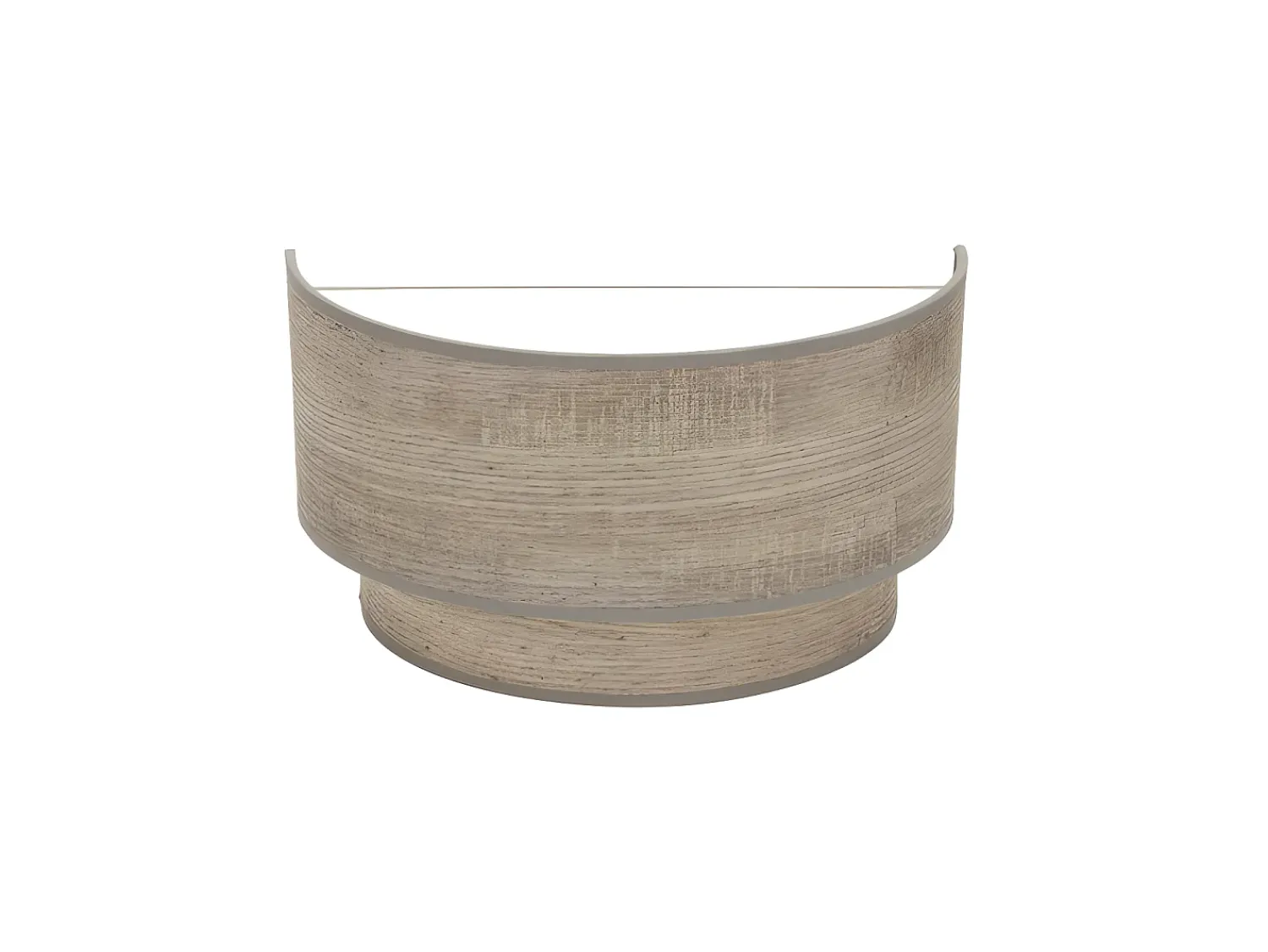 AKUNADECOR Aplique Para Pared^Aplique Con Detalle En Color Gris Modelo Doble Smile Madera Marru00f3n
