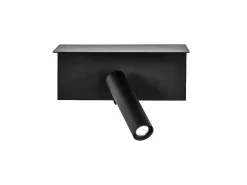 AKUNADECOR Aplique Para Pared^Aplique Con Foco Orientable Modelo Leonardo En Con Usb Negro