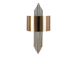 OZAIA Aplique Para Pared^Aplique de arte déco de metal - Ancho 22 x Alt. 75 cm - SANGARIUS Dorado