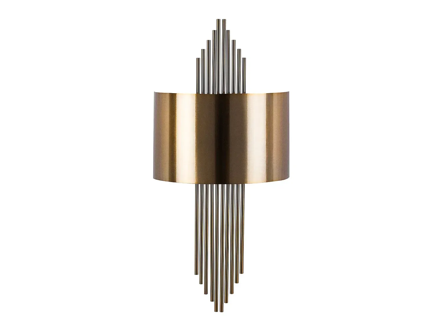 OZAIA Aplique Para Pared^Aplique de arte déco de metal - Ancho 22 x Alt. 75 cm - SANGARIUS Dorado