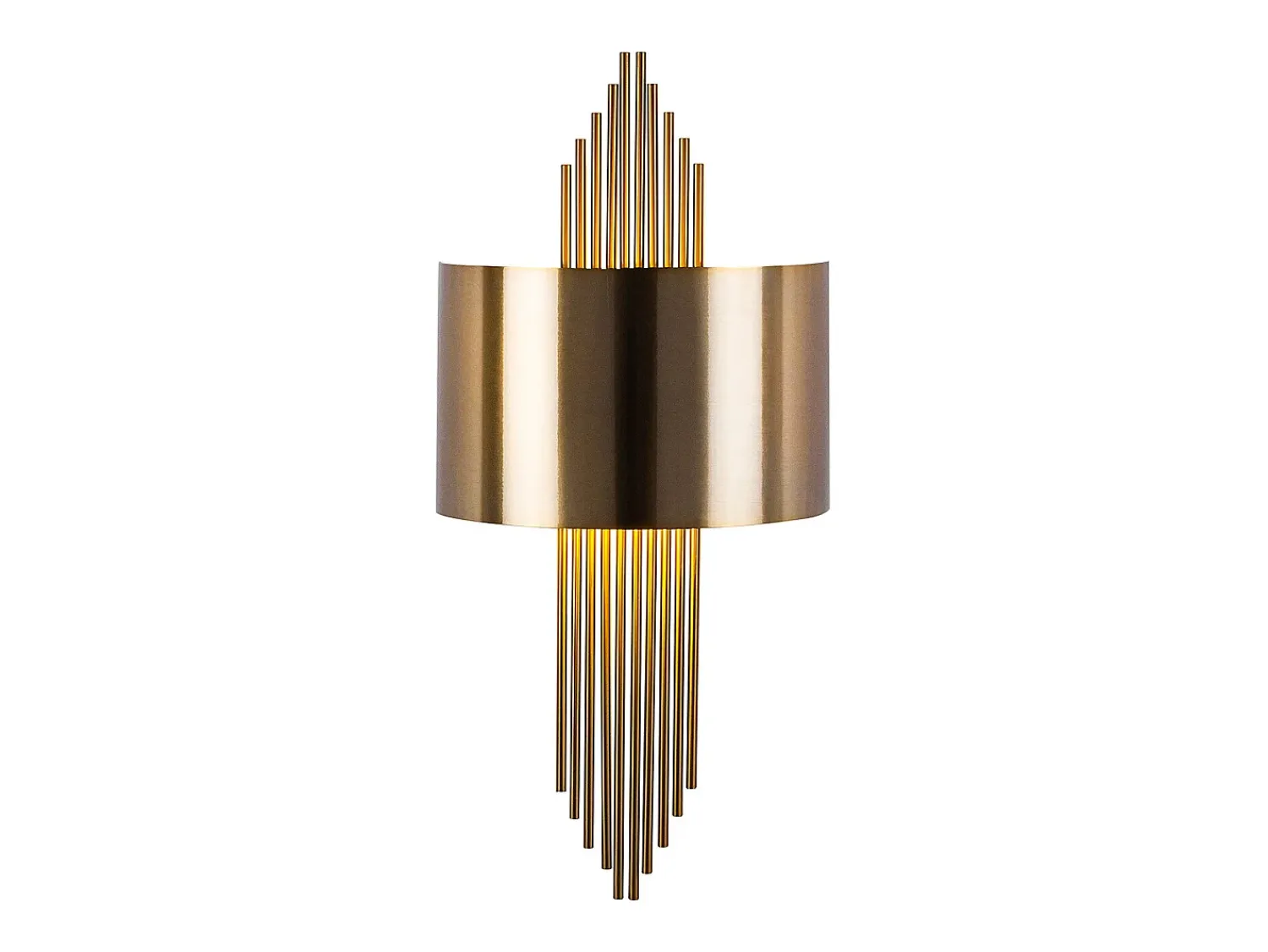 OZAIA Aplique Para Pared^Aplique de arte déco de metal - Ancho 22 x Alt. 75 cm - SANGARIUS Dorado