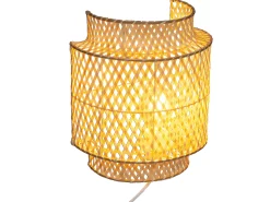 Outlet Atmosphera Aplique de bambú Ø 23 cm Beige