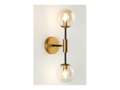 Aplique de cristal y metal dorado Ali