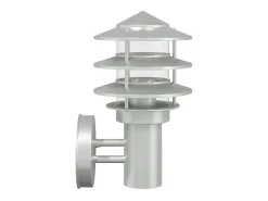 Aplique de exterior de acero inoxidable plateado ES552756