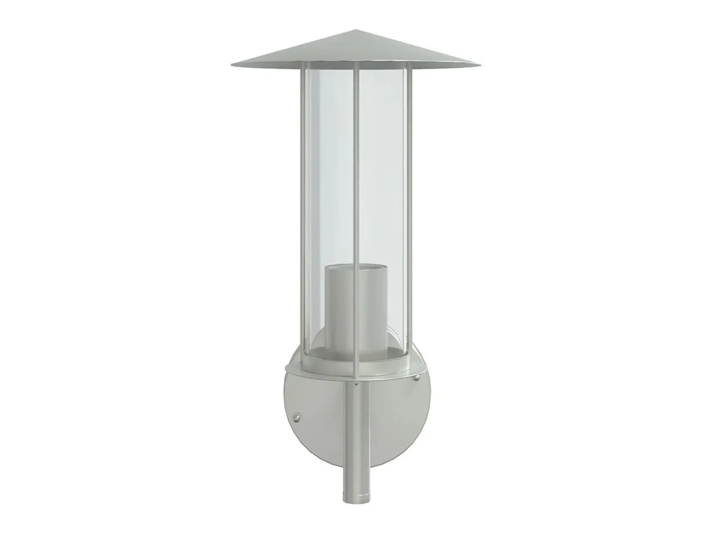 Aplique de exterior de acero inoxidable plateado ES760281