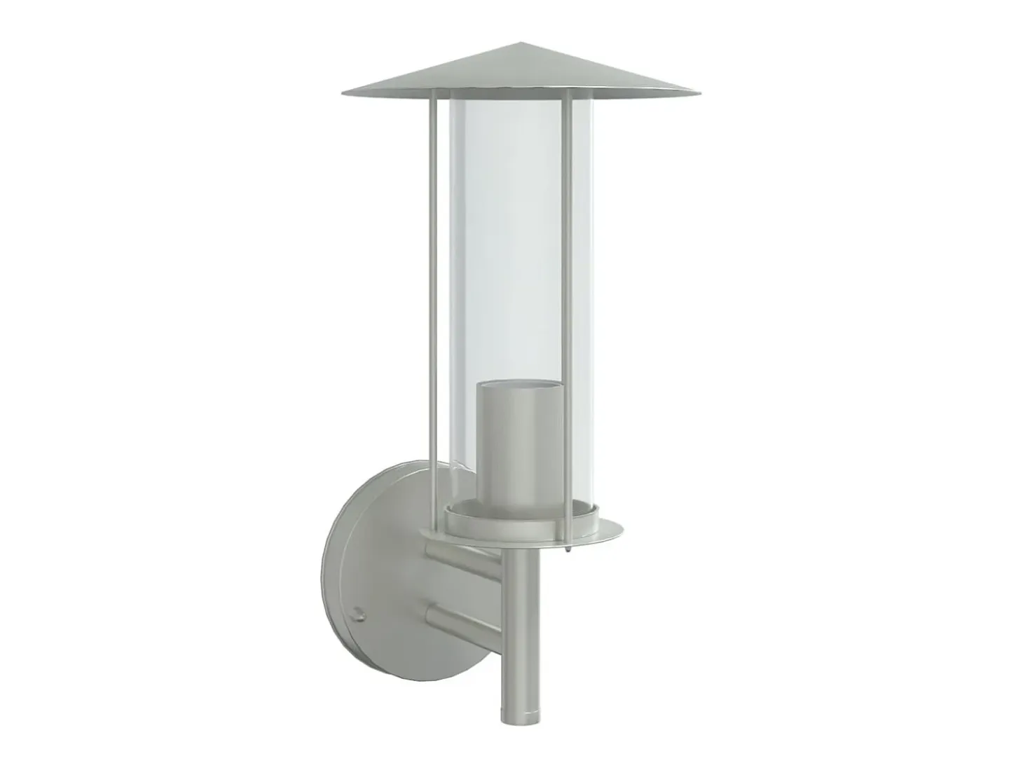 Aplique de exterior de acero inoxidable plateado ES760281