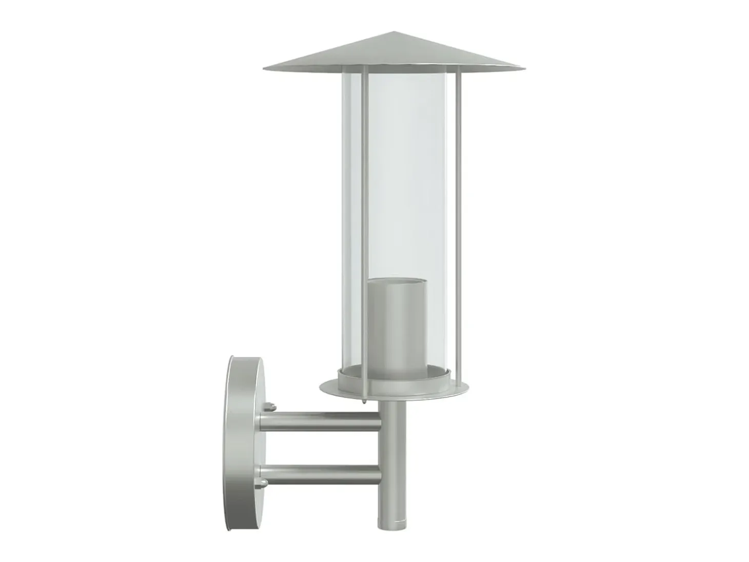 Aplique de exterior de acero inoxidable plateado ES760281