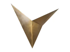 OZAIA Aplique de metal - L. 34 x P. 5 x A. 34 cm - Oro - BIRDO Dorado