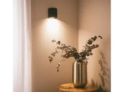 Aplique de Pared Aluminio Aritz Negro