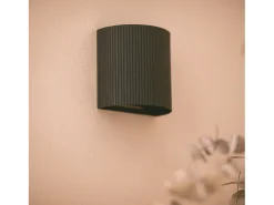 Aplique de Pared Aluminio Aritz Negro