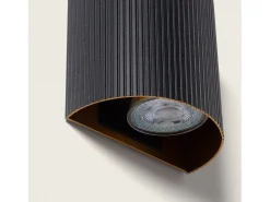 Aplique de Pared Aluminio Aritz Negro