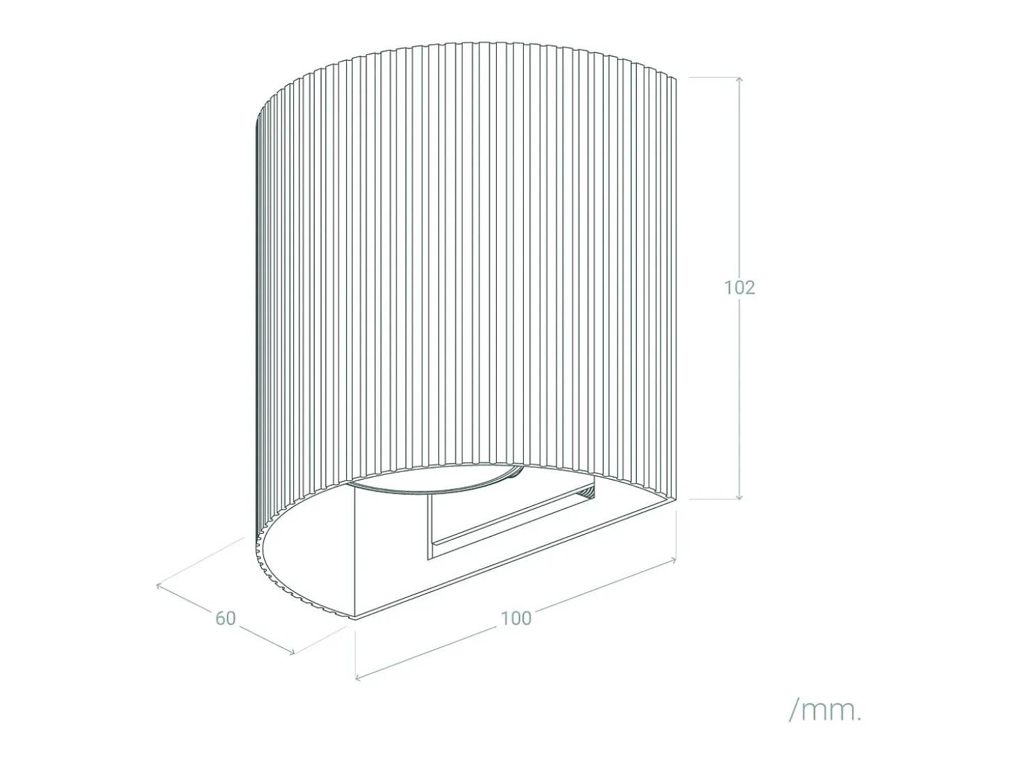 Aplique de Pared Aluminio Aritz Negro