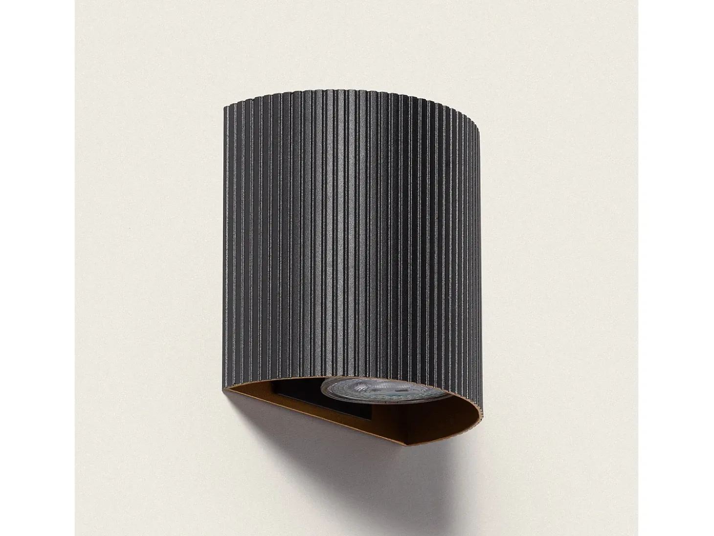 Aplique de Pared Aluminio Aritz Negro