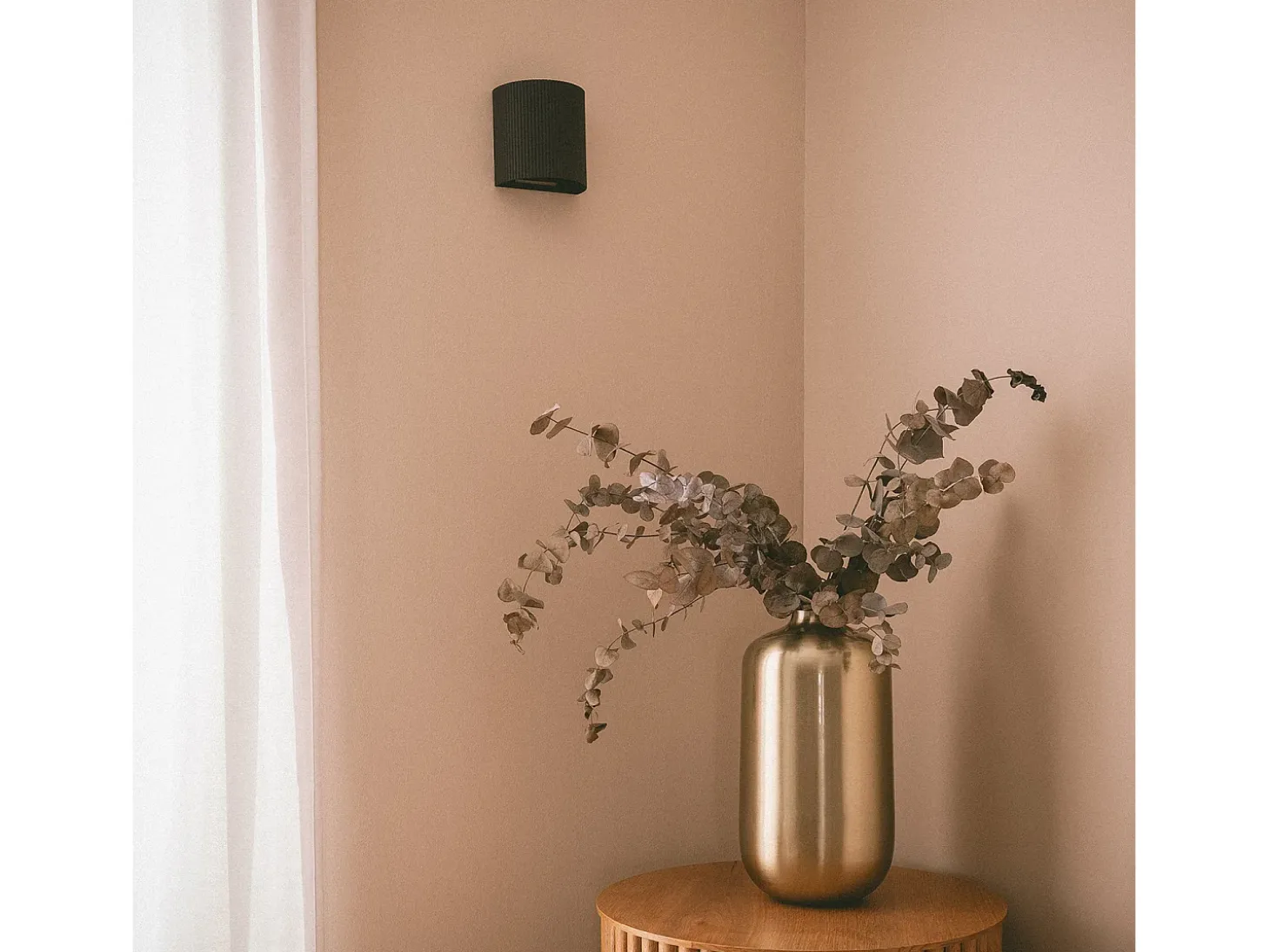 Aplique de Pared Aluminio Aritz Negro