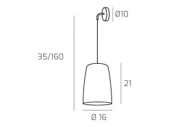 Aplique Para Pared^Aplique de pared con pantalla casquillo E27 máx. 60W aplique de pared diseño minimalista altura regulable máx. 250cm ámbar Amarillo