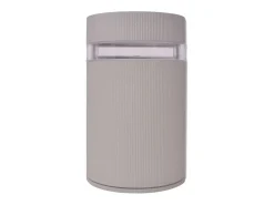 Aplique de pared de exterior semicilíndrico aluminio ES644968 Gris