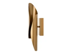 Aplique de pared de metal dorado - Alt. 40 x P 11 cm - LYNOR