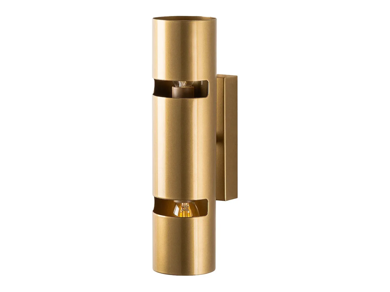 Outlet OZAIA Aplique de pared de metal - Alt. 30 x D. 8 cm - LYORA Dorado